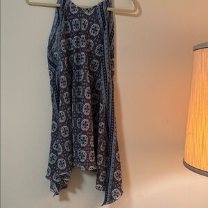 Max Studio Blue Patterned Blouse